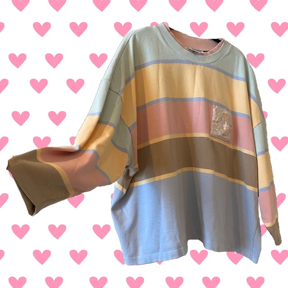 TOGETHER! 3x Striped Crewneck